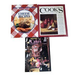 Vintage Cook Book Assortment Paperback Cheese Recipies Cakes & Cook's